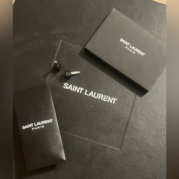 $1150 Sz 36-6 YSL Yves Saint Laurent black Patent Leather Platform Tribute Heel - Picture 4 of 10